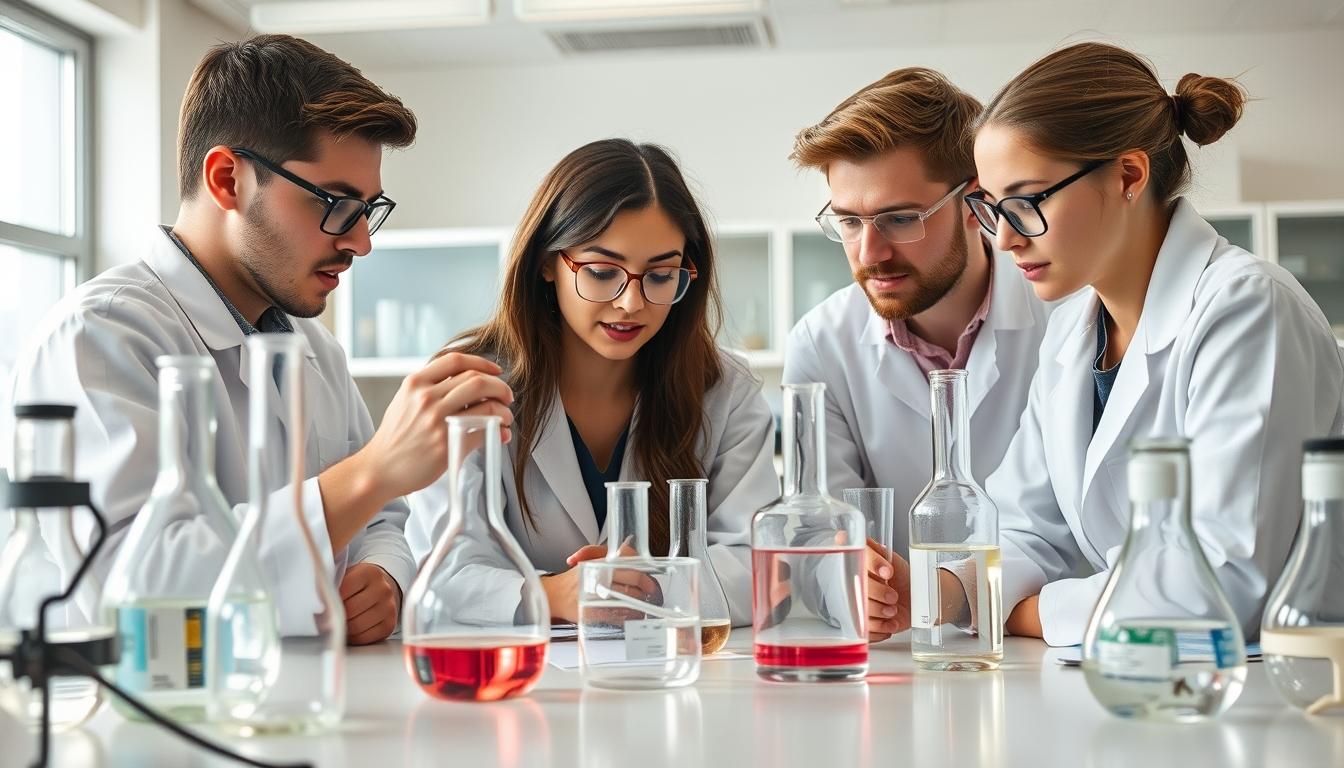 Student using learning strategies while studying